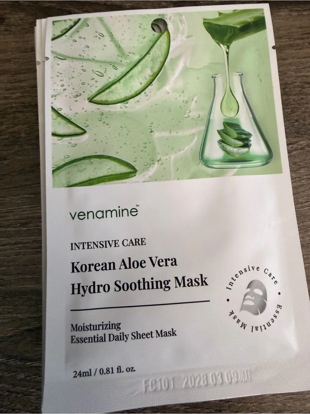 Korean Aloe Vera Hydro Soothing Mask - Moisturizing Sheet Mask-Set of 10